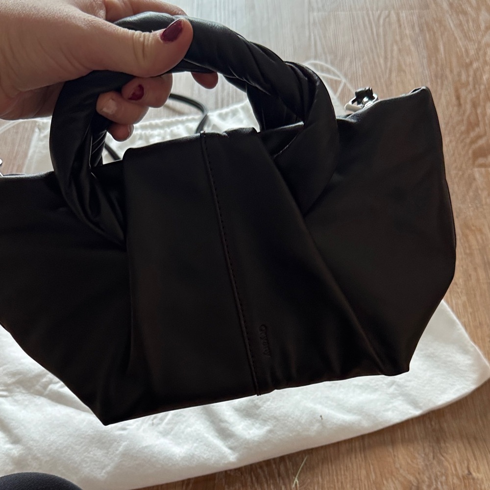 orYANY Black Leather Shoulder Bag - Picture 3 of 4